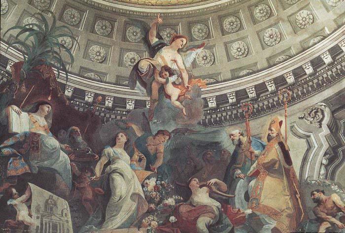 MAULBERTSCH, Franz Anton Ceiling decoration France oil painting art